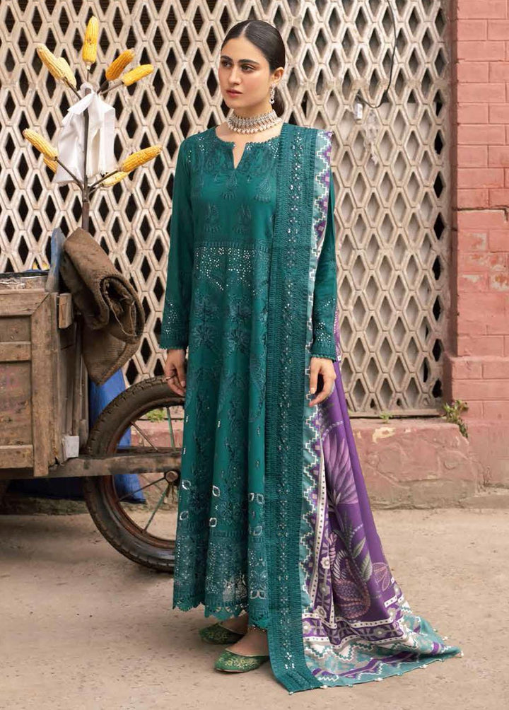 Maya By Nureh Embroidered Khaddar Suits Unstitched 3 Piece NU22MK NW-70 - Winter Collection