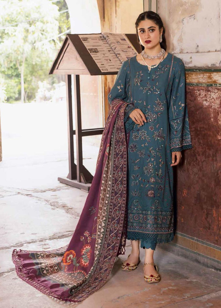 Maya By Nureh Embroidered Khaddar Suits Unstitched 3 Piece NU22MK NW-72 - Winter Collection