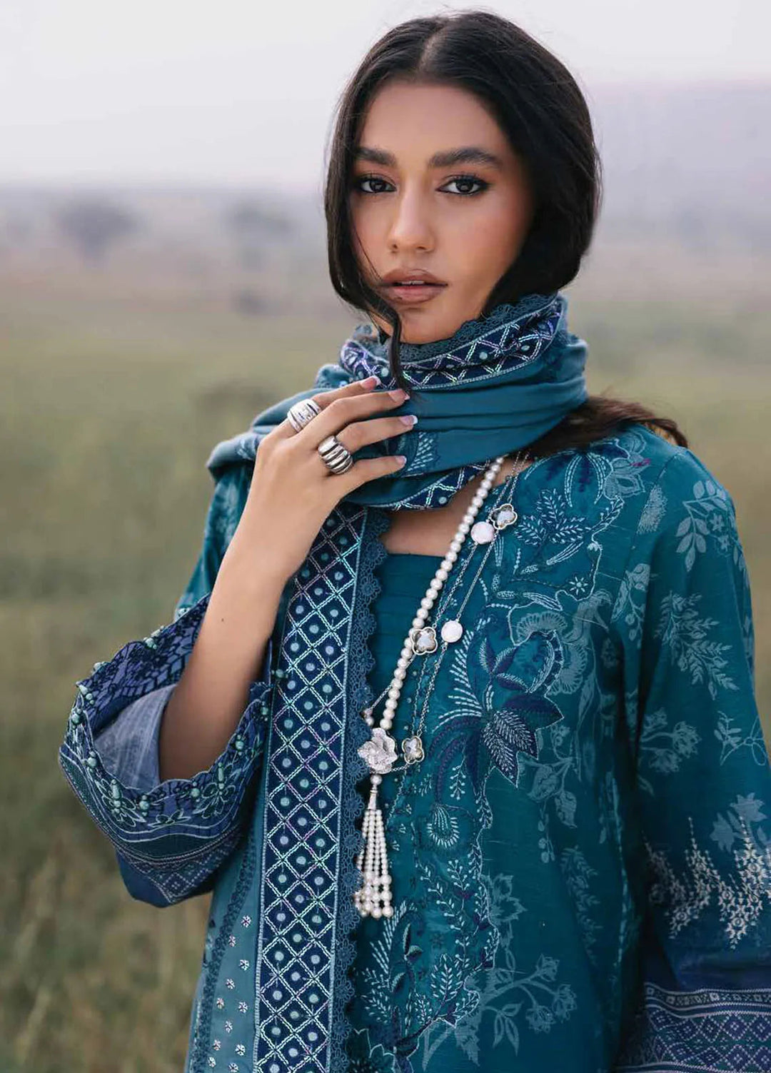 Maya by Nureh Embroidered Khaddar Suit Unstitched 3 Piece NU24MW NW-94 - Winter Collection