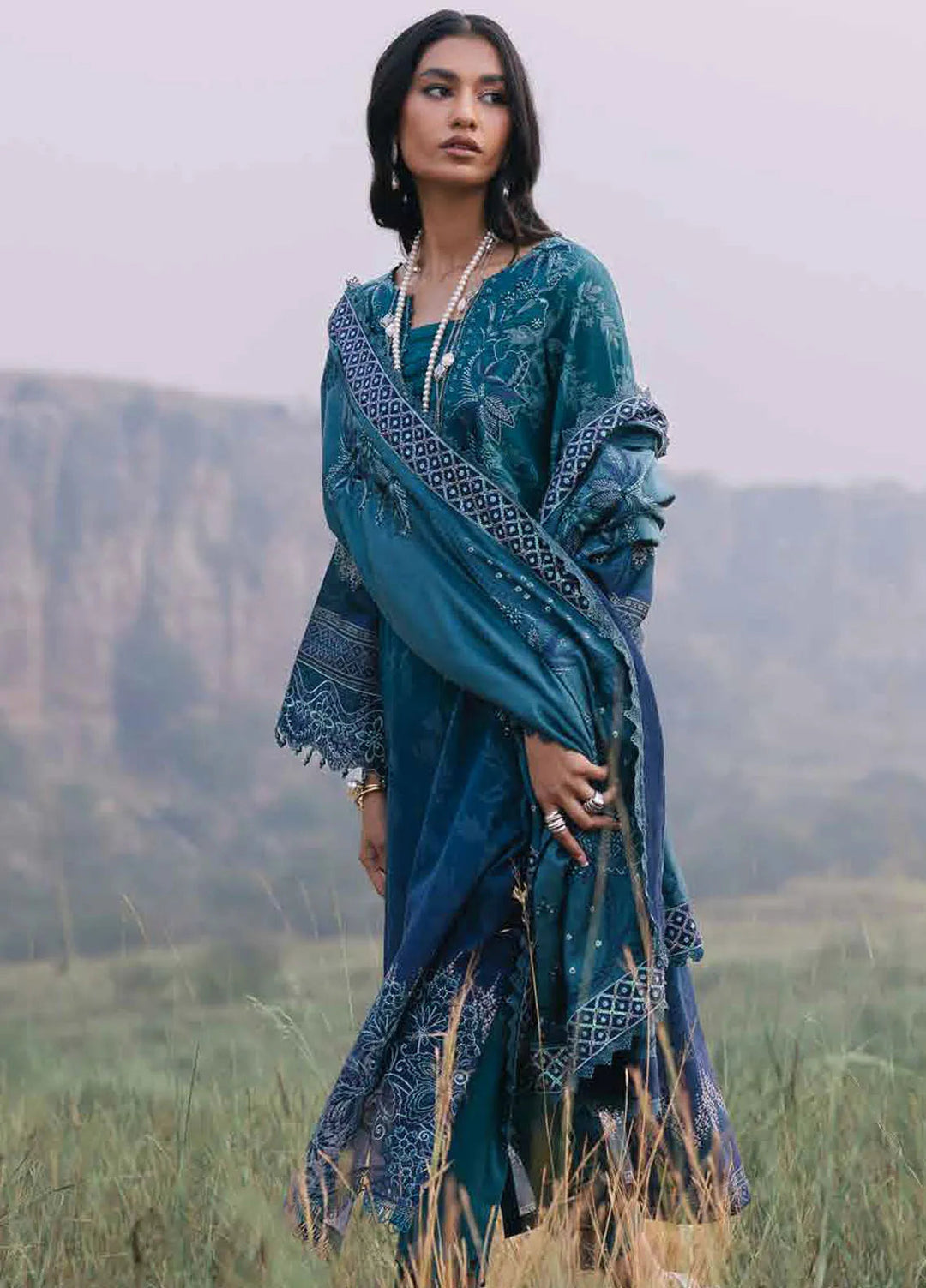 Maya by Nureh Embroidered Khaddar Suit Unstitched 3 Piece NU24MW NW-94 - Winter Collection