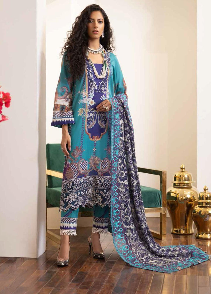 Maya by Nureh Embroidered Lawn Suits Unstitched 3 Piece NU21ML 13 - Summer Collection