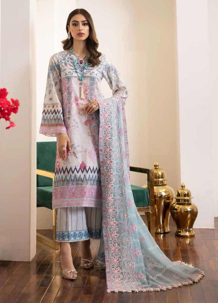 Maya by Nureh Embroidered Lawn Suits Unstitched 3 Piece NU21ML 15 - Summer Collection