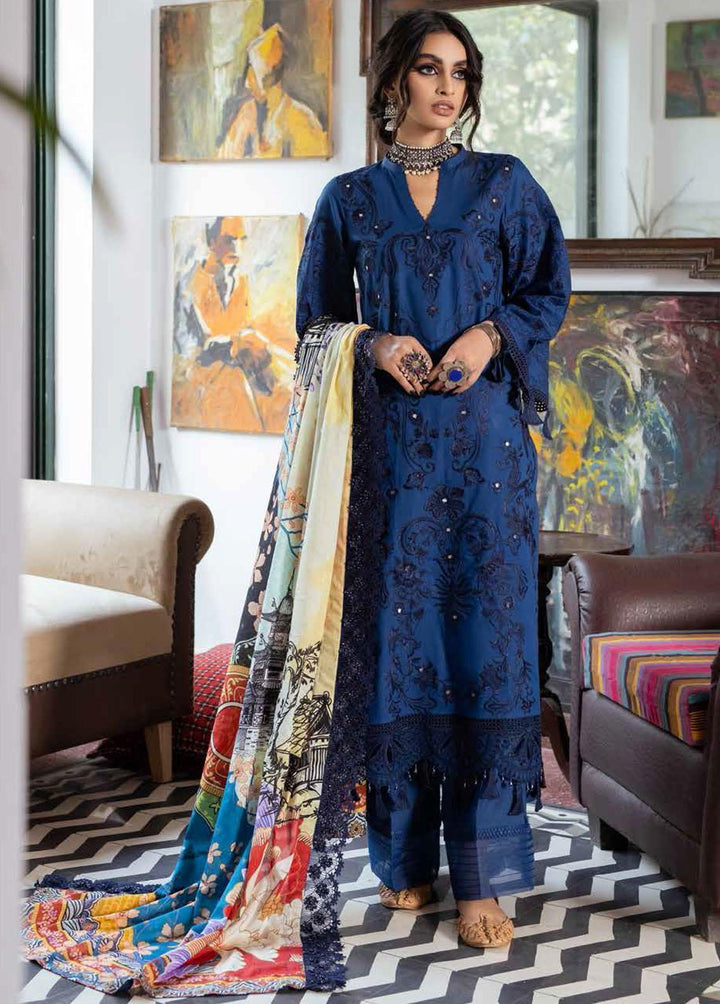 Maya By Nureh Embroidered Lawn Suits Unstitched 3 Piece NU22ML NS-41 - Summer Collection