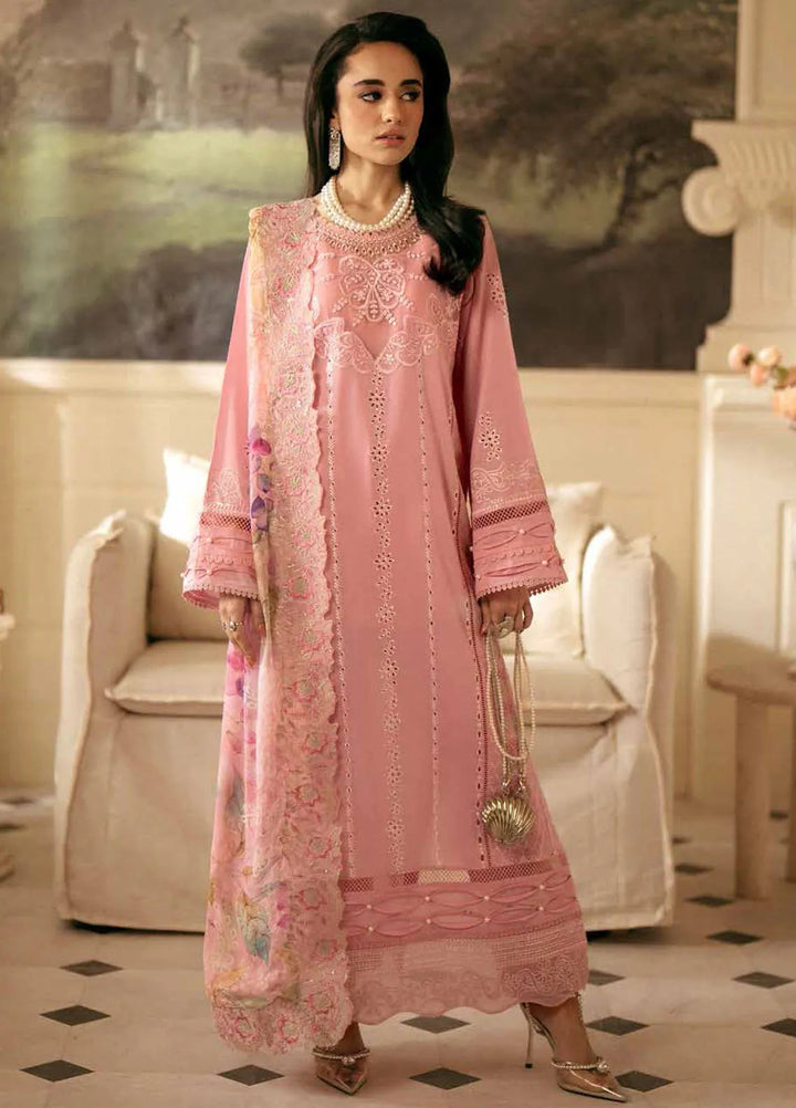 Maya By Nureh  Embroidered Lawn Suit Unstitched 3 Piece NU24ML NS-141 - Summer Collection