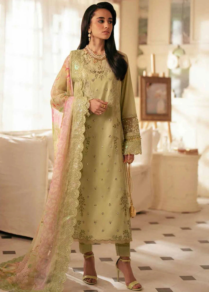 Maya By Nureh  Embroidered Lawn Suit Unstitched 3 Piece NU24ML NS-143 - Summer Collection