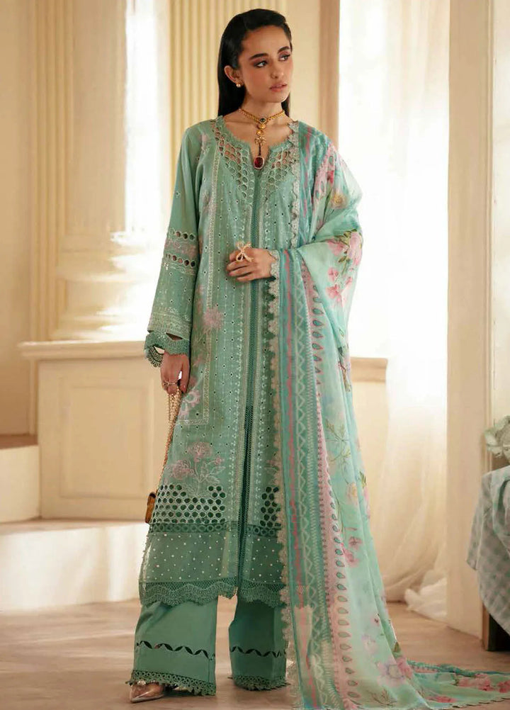 Maya By Nureh  Embroidered Lawn Suit Unstitched 3 Piece NU24ML NS-144 - Summer Collection