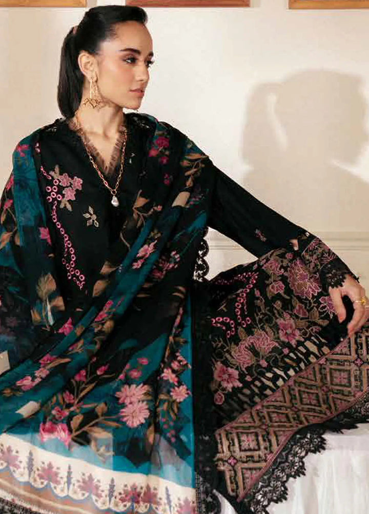 Maya By Nureh  Embroidered Lawn Suit Unstitched 3 Piece NU24ML NS-146 - Summer Collection
