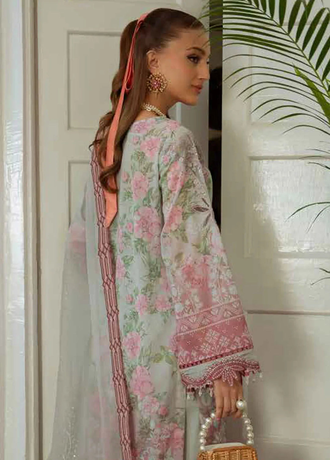 Maya by Nureh Embroidered Lawn Suit Unstitched 3 Piece NU25ML NS-147 - Summer Collection