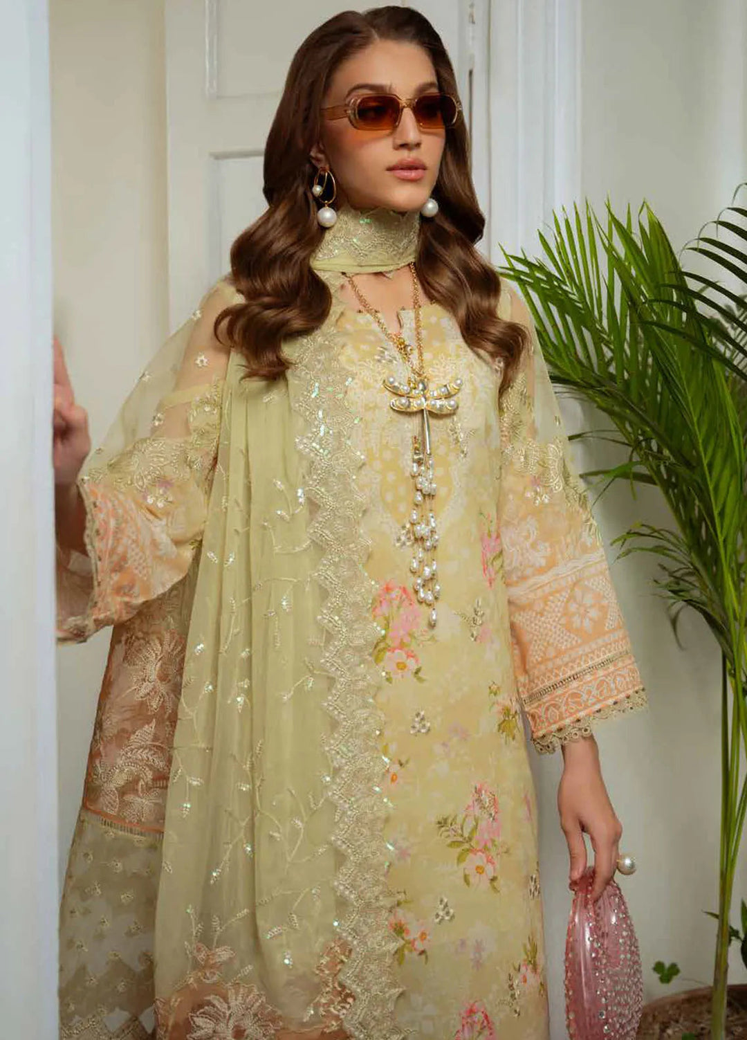 Maya by Nureh Embroidered Lawn Suit Unstitched 3 Piece NU25ML NS-149 - Summer Collection