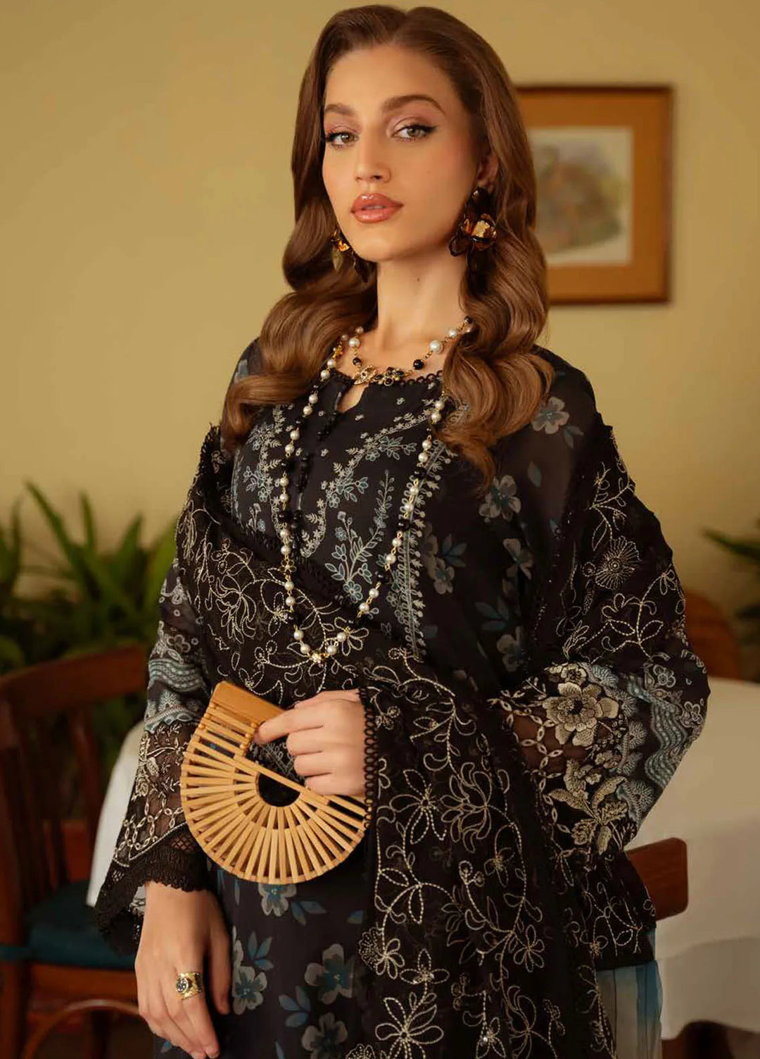 Maya by Nureh Embroidered Lawn Suit Unstitched 3 Piece NU25ML NS-151 - Summer Collection