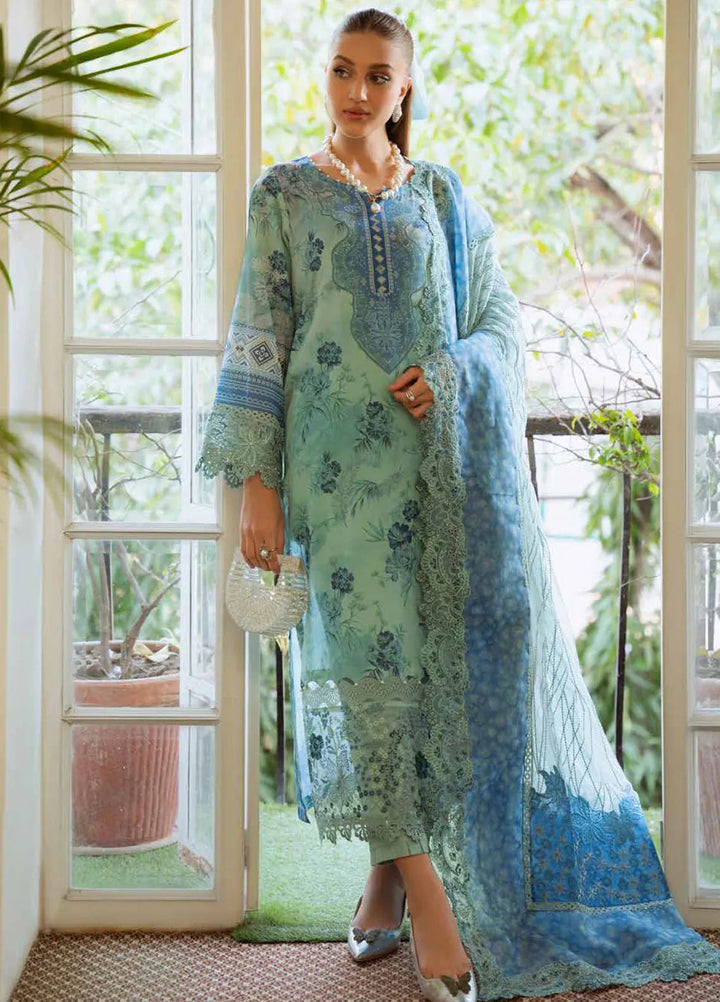 Maya by Nureh Embroidered Lawn Suit Unstitched 3 Piece NU25ML NS-152 - Summer Collection