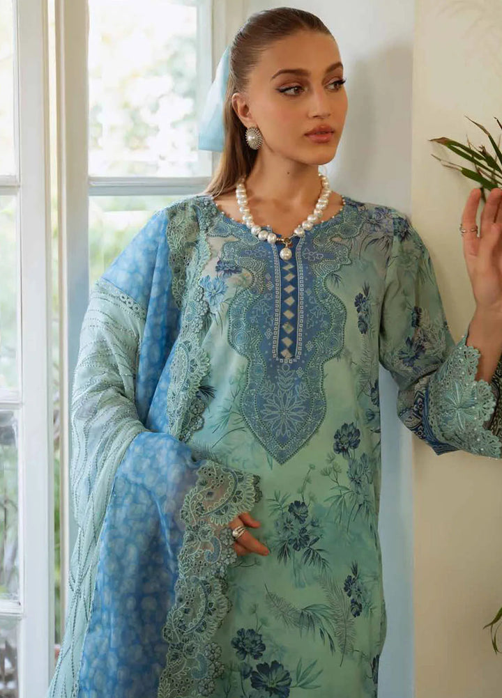Maya by Nureh Embroidered Lawn Suit Unstitched 3 Piece NU25ML NS-152 - Summer Collection