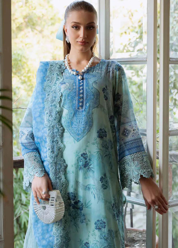 Maya by Nureh Embroidered Lawn Suit Unstitched 3 Piece NU25ML NS-152 - Summer Collection