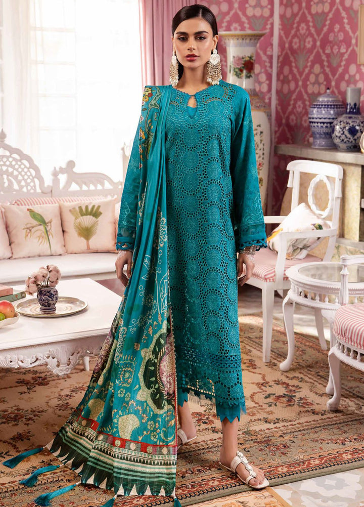 Maya by Nureh Embroidered Lawn Suits Unstitched 3 Piece NU24MJ NS-108 - Summer Collection