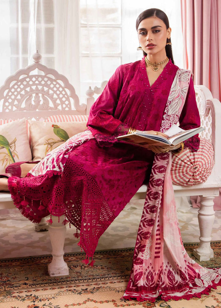 Maya by Nureh Embroidered Lawn Suits Unstitched 3 Piece NU24MJ NS-109 - Summer Collection