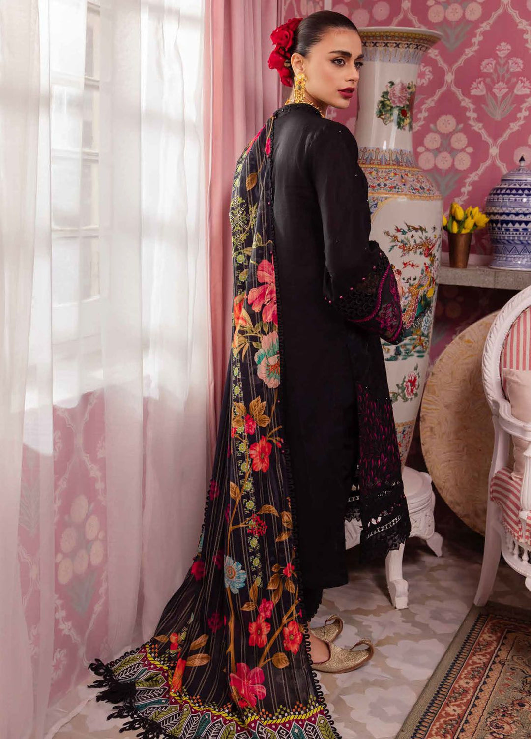 Maya by Nureh Embroidered Lawn Suits Unstitched 3 Piece NU24MJ NS-114 - Summer Collection