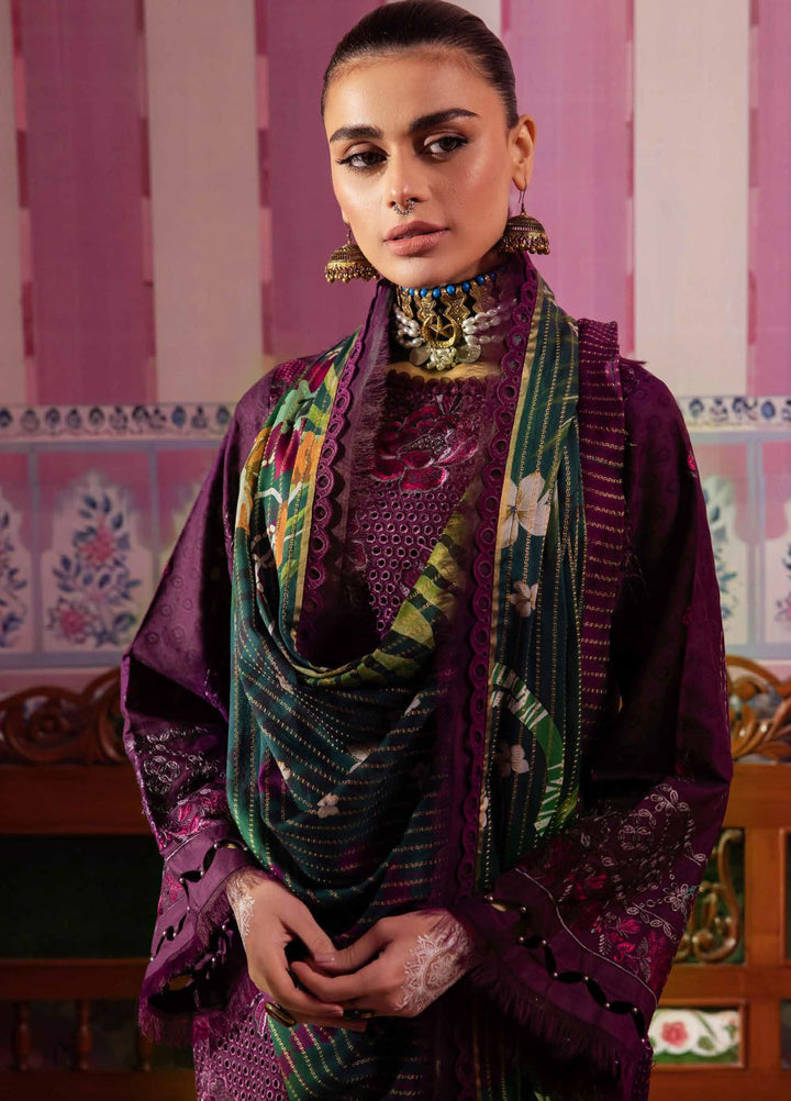 Maya by Nureh Embroidered Lawn Suits Unstitched 3 Piece NU24MJ NS-115 - Summer Collection