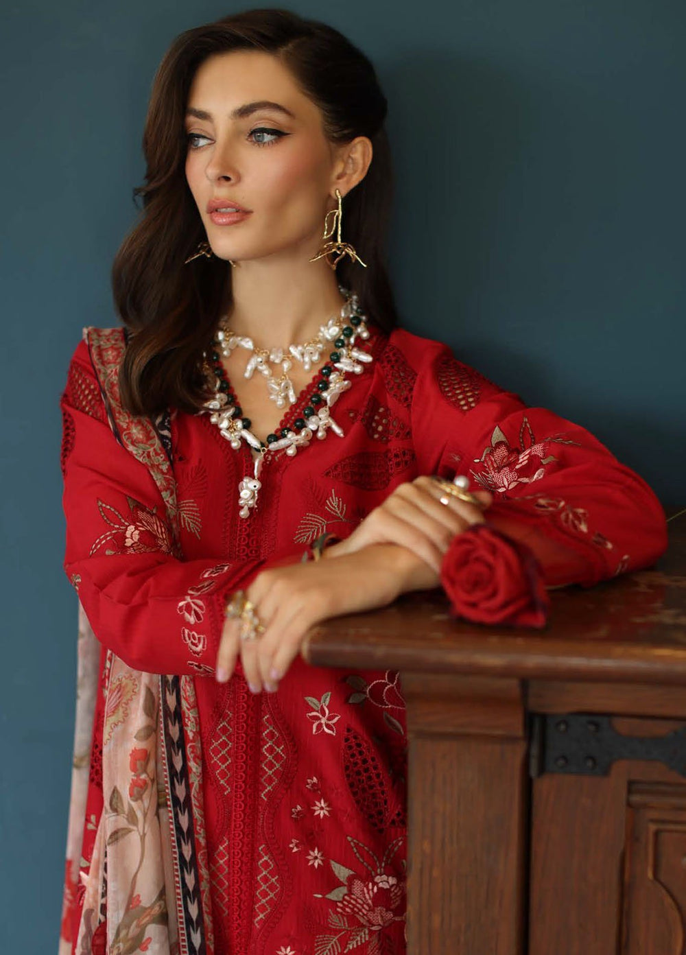 Maya by Nureh Embroidered Lawn Suits Unstitched 3 Piece NU25MU NS-157 - Summer Collection