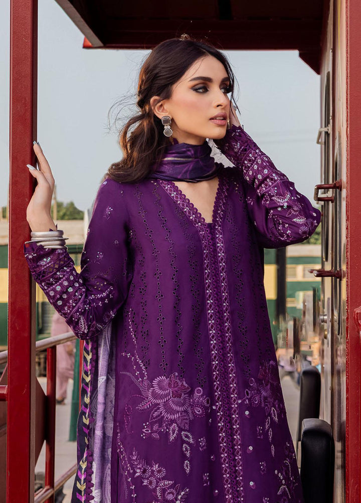 Maya By Nureh Embroidered Linen Suits Unstitched 3 Piece NU23MEL NS-90 - Formal Collection