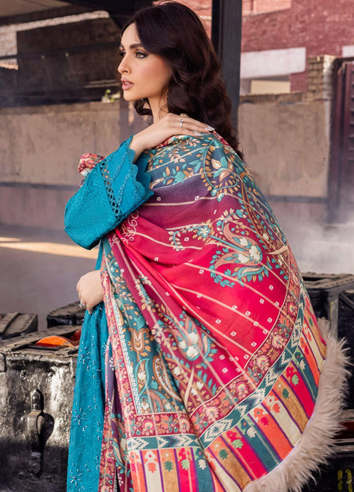 Maya By Nureh Embroidered Linen Suits Unstitched 3 Piece NU23MEL NS-92 - Formal Collection