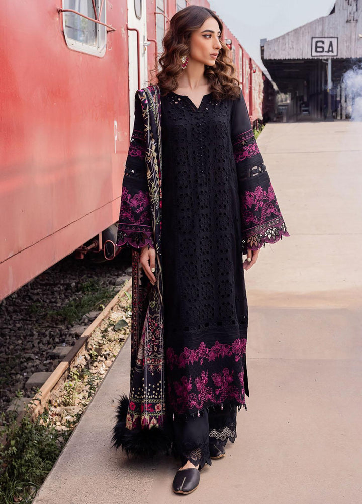 Maya By Nureh Embroidered Linen Suits Unstitched 3 Piece NU23MEL NS-96 - Formal Collection