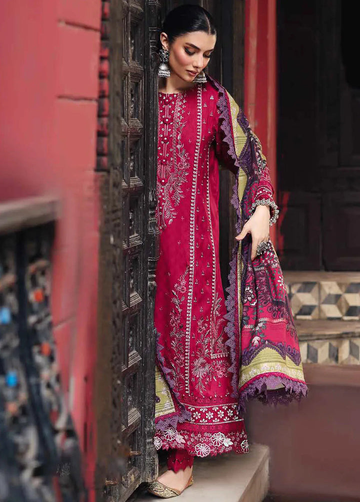 Maya By Nureh Embroidered Linen Suit Unstitched 3 Piece NU24MUL NW-80 - Fall Collection