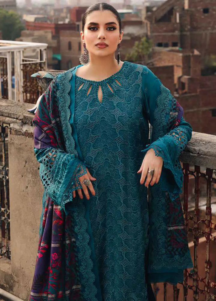Maya By Nureh Embroidered Linen Suit Unstitched 3 Piece NU24MUL NW-81 - Fall Collection