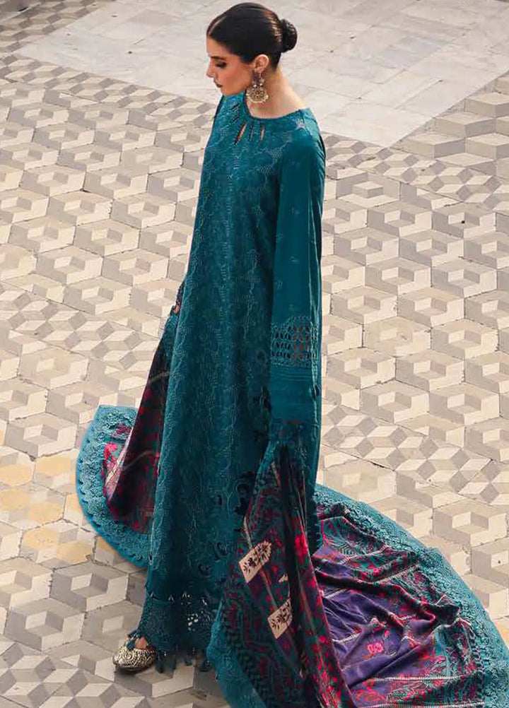 Maya By Nureh Embroidered Linen Suit Unstitched 3 Piece NU24MUL NW-81 - Fall Collection