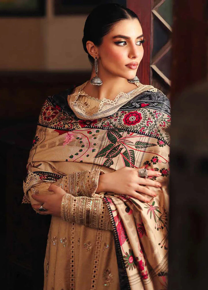 Maya By Nureh Embroidered Linen Suit Unstitched 3 Piece NU24MUL NW-82 - Fall Collection