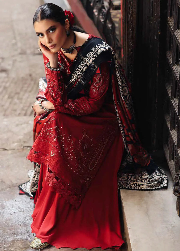 Maya By Nureh Embroidered Linen Suit Unstitched 3 Piece NU24MUL NW-84 - Fall Collection