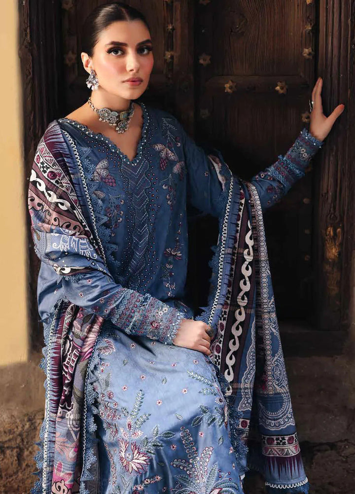 Maya By Nureh Embroidered Linen Suit Unstitched 3 Piece NU24MUL NW-85 - Fall Collection