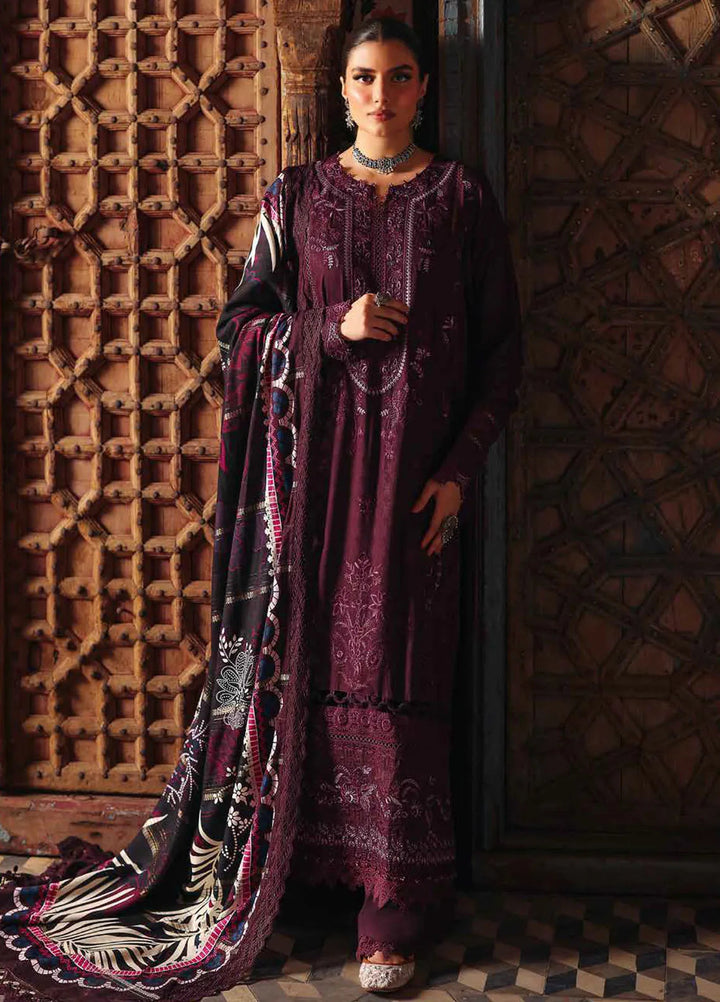 Maya By Nureh Embroidered Linen Suit Unstitched 3 Piece NU24MUL NW-86 - Fall Collection