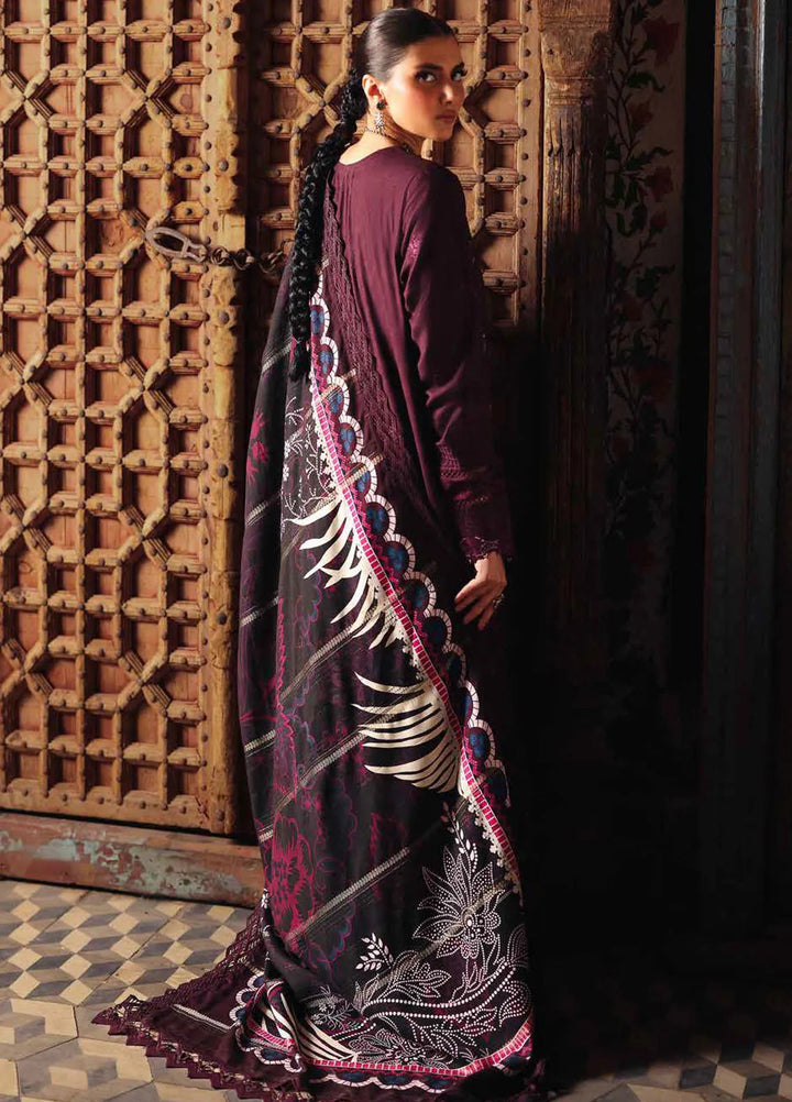 Maya By Nureh Embroidered Linen Suit Unstitched 3 Piece NU24MUL NW-86 - Fall Collection