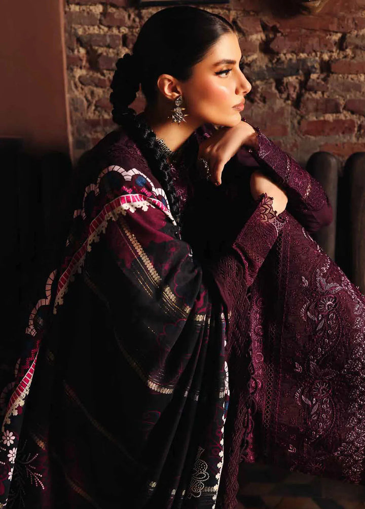 Maya By Nureh Embroidered Linen Suit Unstitched 3 Piece NU24MUL NW-86 - Fall Collection