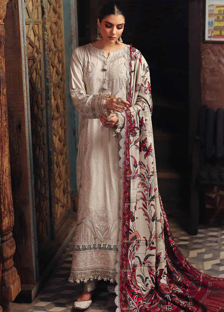 Maya By Nureh Embroidered Linen Suit Unstitched 3 Piece NU24MUL NW-87 - Fall Collection