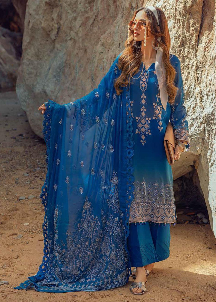 Maya By Nureh Embroidered Lawn Suits Unstitched 3 Piece NU22M NS -27 - Summer Collection