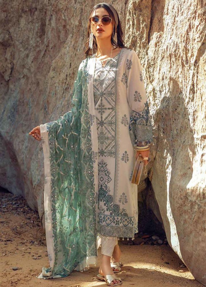 Maya By Nureh Embroidered Lawn Suits Unstitched 3 Piece NU22M NS -28 - Summer Collection