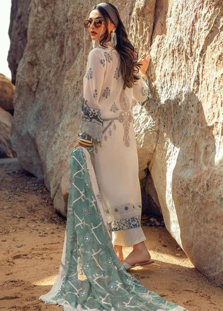 Maya By Nureh Embroidered Lawn Suits Unstitched 3 Piece NU22M NS -28 - Summer Collection