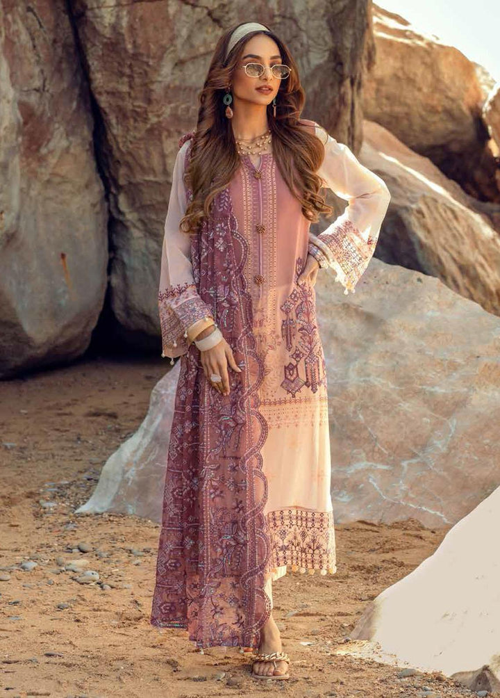 Maya By Nureh Embroidered Lawn Suits Unstitched 3 Piece NU22M NS -29 - Summer Collection