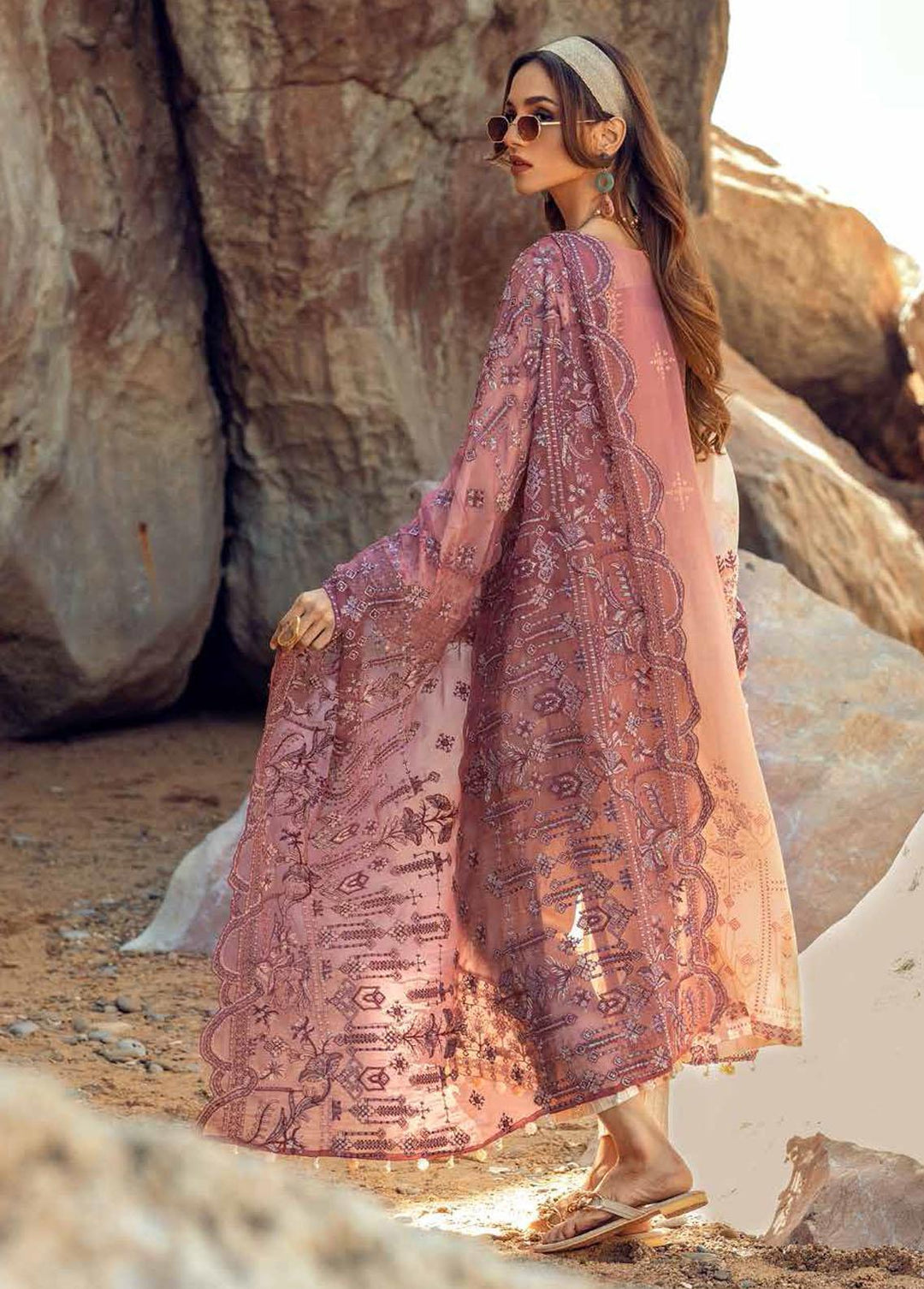 Maya By Nureh Embroidered Lawn Suits Unstitched 3 Piece NU22M NS -29 - Summer Collection