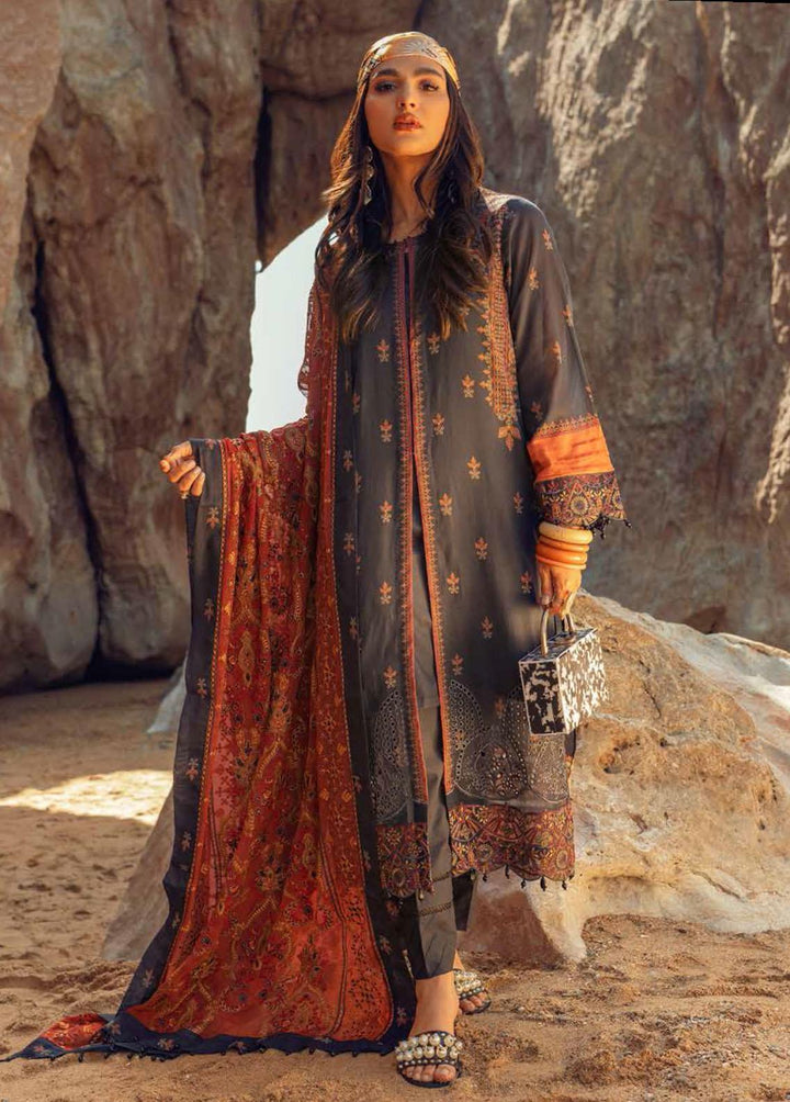 Maya By Nureh Embroidered Lawn Suits Unstitched 3 Piece NU22M NS -30 - Summer Collection