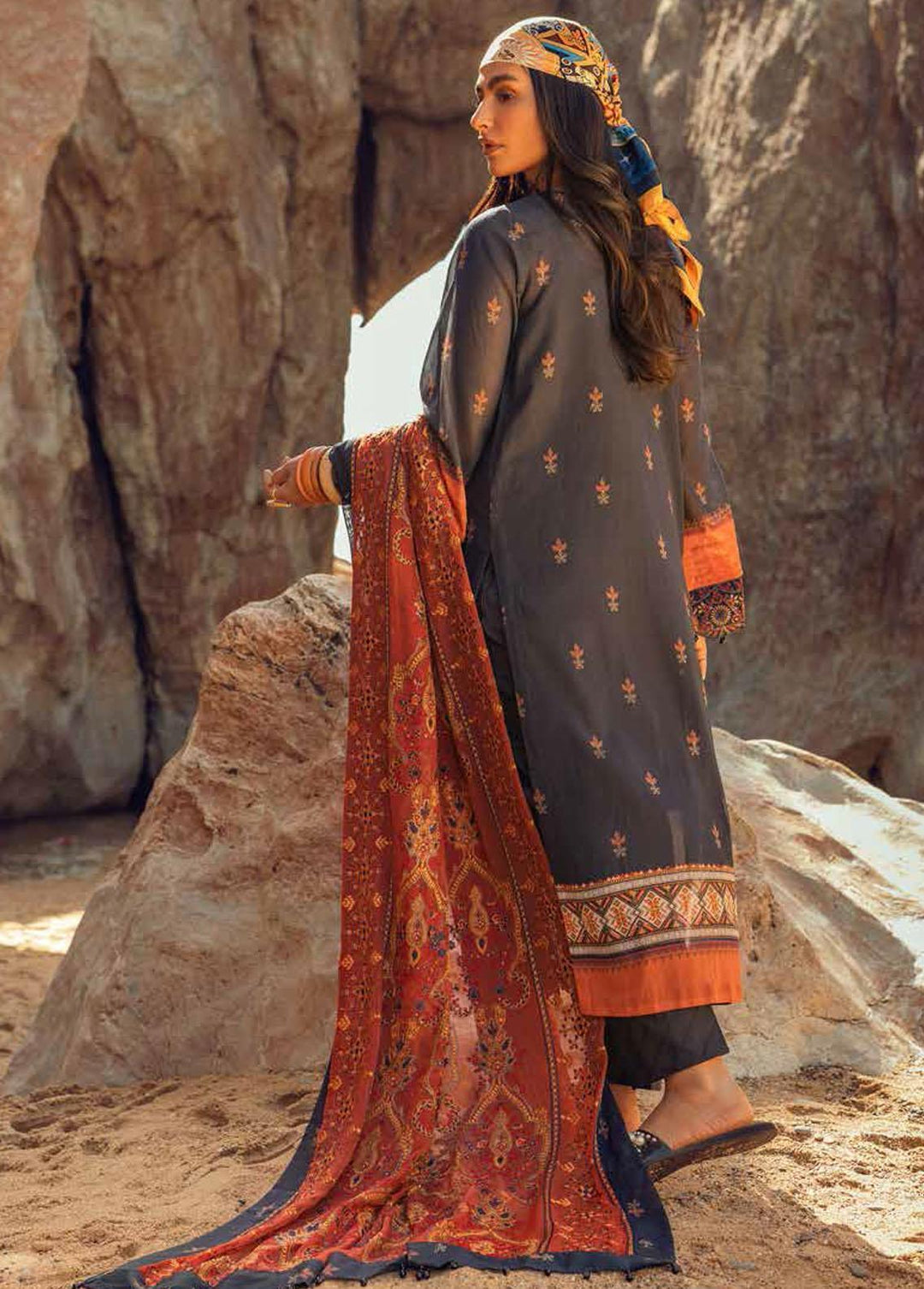 Maya By Nureh Embroidered Lawn Suits Unstitched 3 Piece NU22M NS -30 - Summer Collection