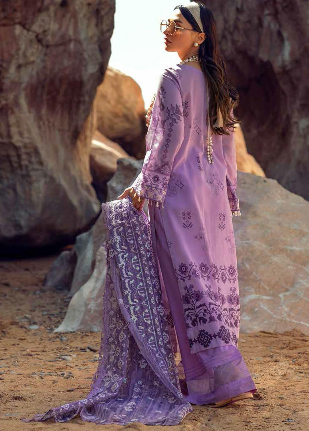 Maya By Nureh Embroidered Lawn Suits Unstitched 3 Piece NU22M NS -31 - Summer Collection