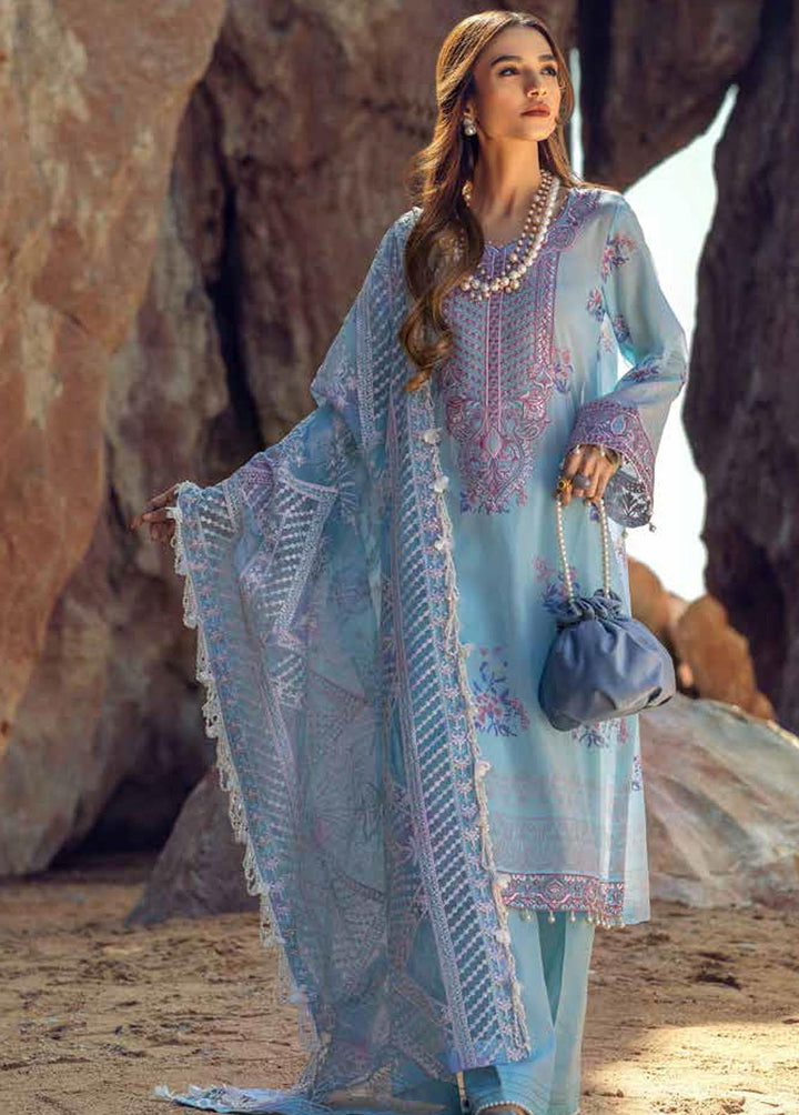 Maya By Nureh Embroidered Lawn Suits Unstitched 3 Piece NU22M NS -32 - Summer Collection
