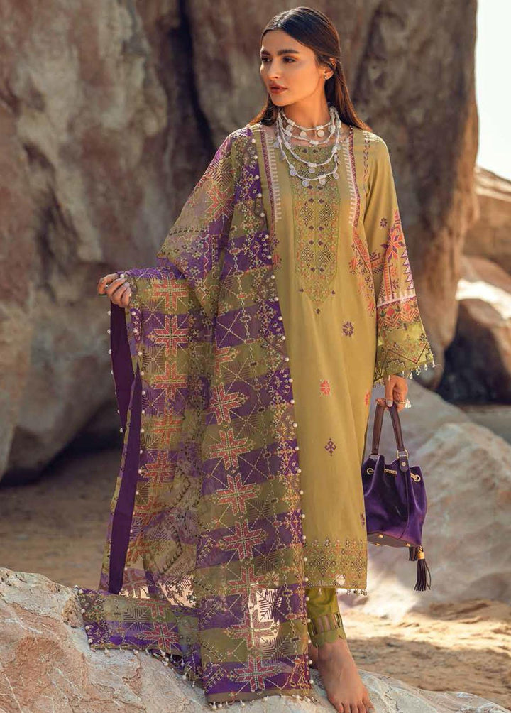 Maya By Nureh Embroidered Lawn Suits Unstitched 3 Piece NU22M NS -33 - Summer Collection