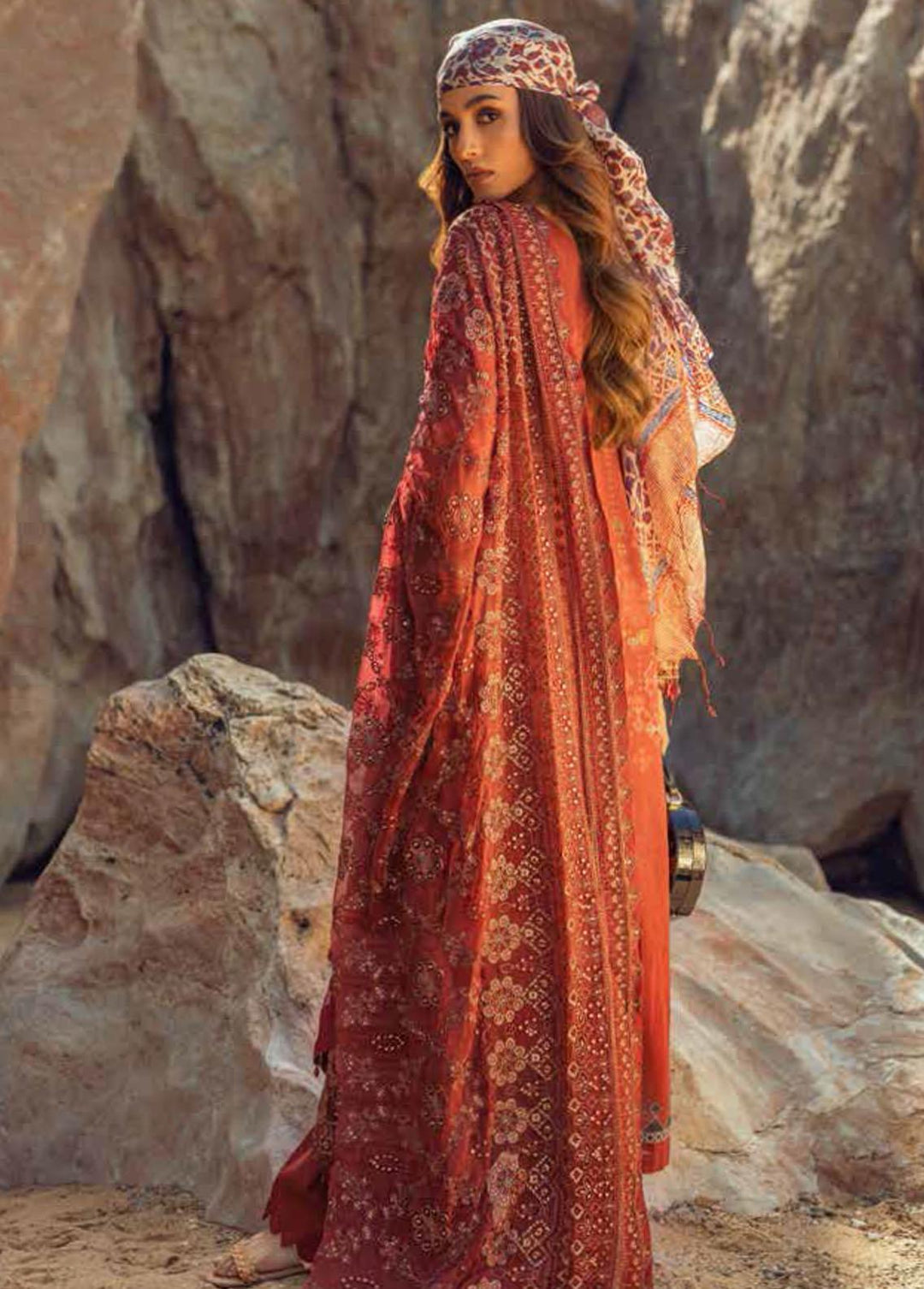 Maya By Nureh Embroidered Lawn Suits Unstitched 3 Piece NU22M NS -34 - Summer Collection
