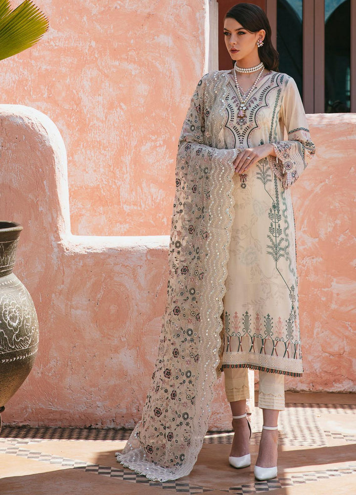 Maya By Nureh Embroidered Swiss Lawn Suits Unstitched 3 Piece NU23ML NS-65 - Luxury Summer Collection
