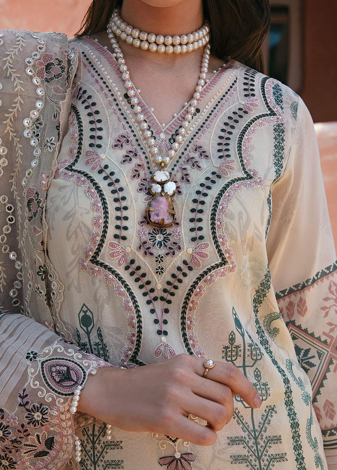 Maya By Nureh Embroidered Swiss Lawn Suits Unstitched 3 Piece NU23ML NS-65 - Luxury Summer Collection