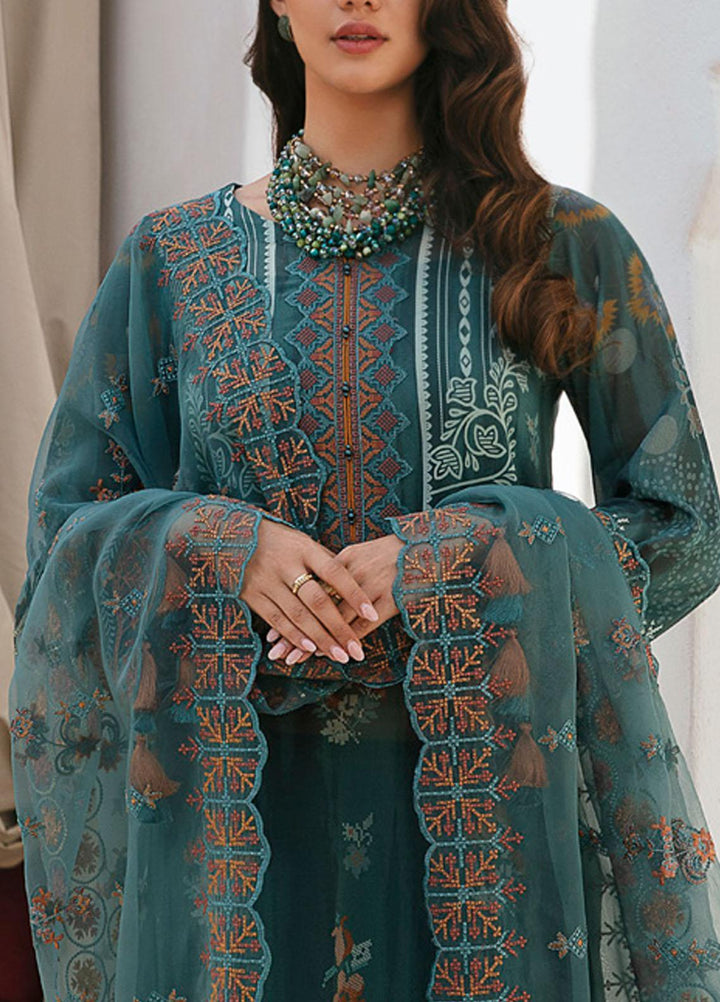 Maya By Nureh Embroidered Swiss Lawn Suits Unstitched 3 Piece NU23ML NS-66 - Luxury Summer Collection