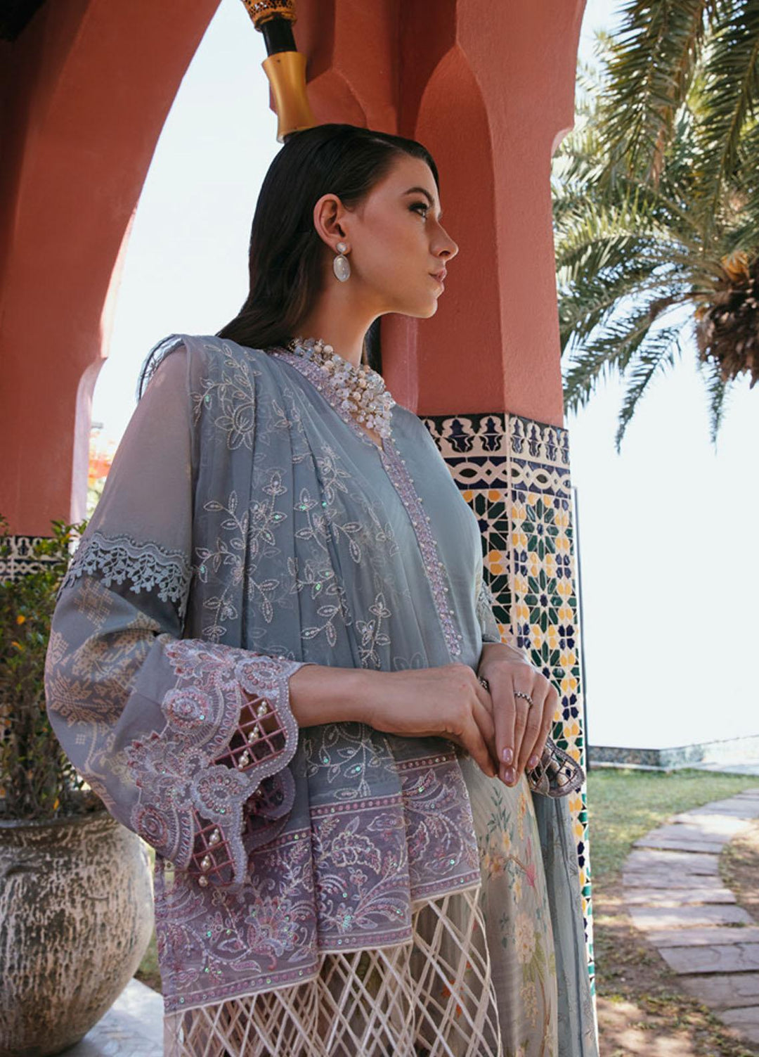 Maya By Nureh Embroidered Swiss Lawn Suits Unstitched 3 Piece NU23ML NS-67 - Luxury Summer Collection